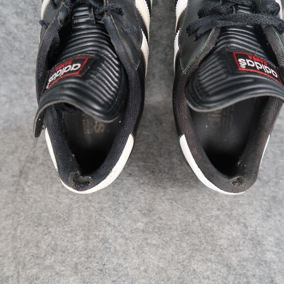 Adidas Shoes Mens 9.5 Samba Sneaker Leather Lifestyle Black White Casual Trainer - Picture 10 of 16